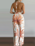 Floral Off Shoulder Pants Set