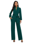 Long Sleeve Wide Leg Pants Jumpsuit